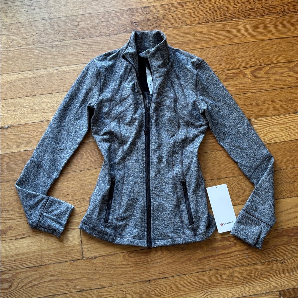 Lululemon define jacket luon heather black gray size 4 new with tags